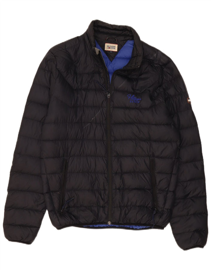 Giacca imbottita da uomo Tommy Hilfiger UK 40 grande nylon nero