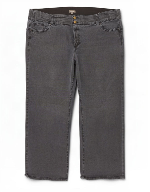Jeans dritti autografi da donna Marks & Spencer UK 26 5XL W46 L30 Grigio