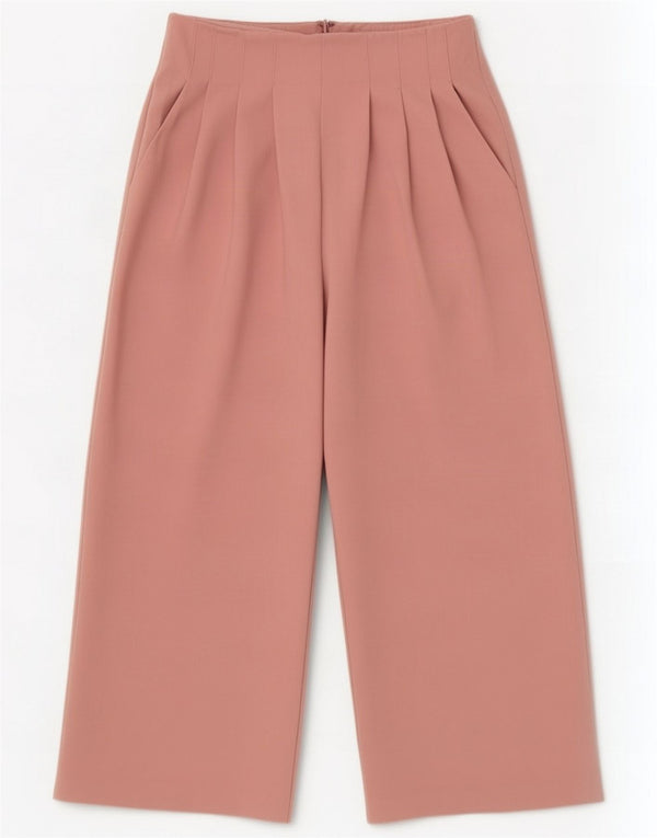 Topshop Pantaloni corti da donna a vita alta con picchetti UK 8 Small W27 L23 Rosa