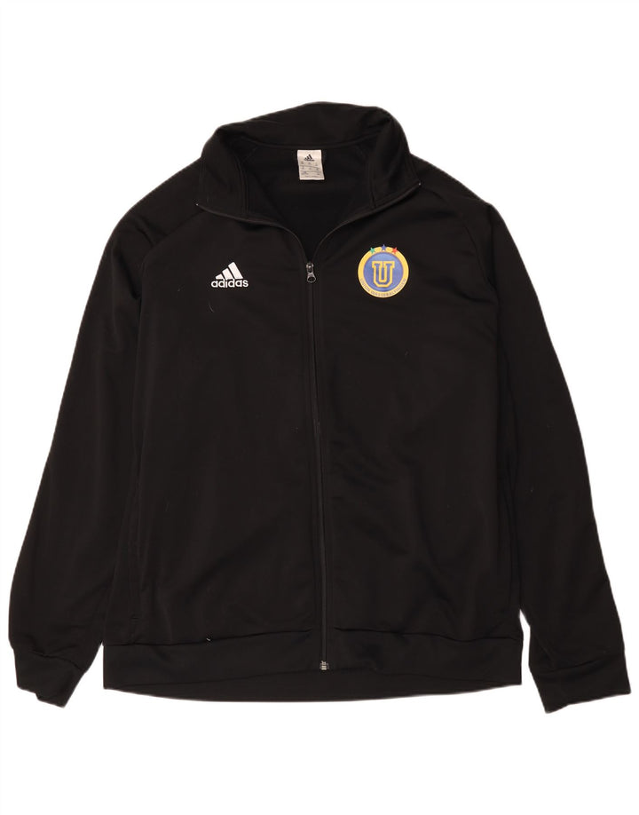 Giacca da ginnastica grafica da uomo Adidas 2XL nera in poliestere