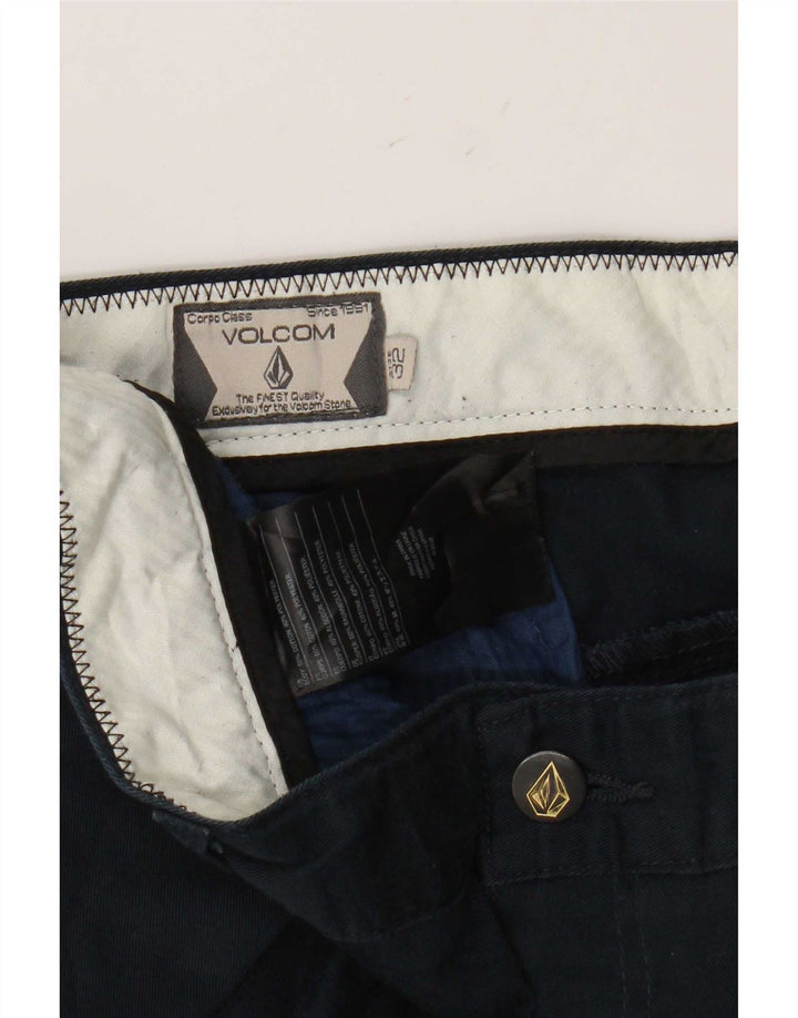 Pantaloncini chino da uomo Volcom W32 cotone blu navy medio