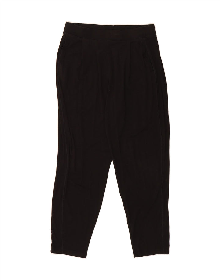 MARKS & SPENCER Womens Crop Leggings UK 12 Medium  Black Viscose Vintage Marks & Spencer and Second-Hand Marks & Spencer from Messina Hembry 