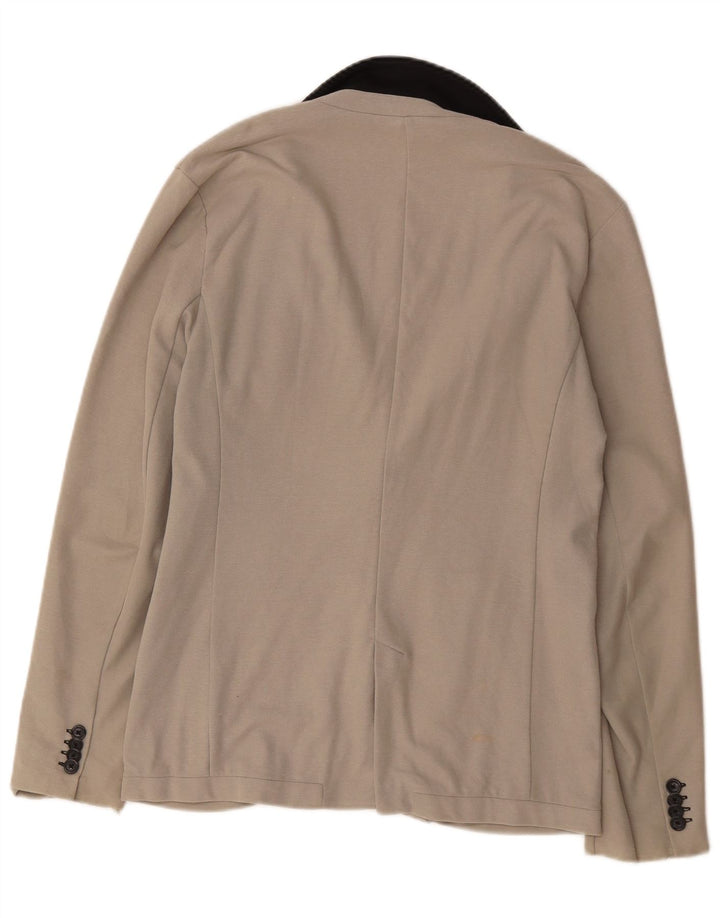 Giacca blazer da uomo a 2 bottoni Armani Exchange, UK 38, cotone beige medio