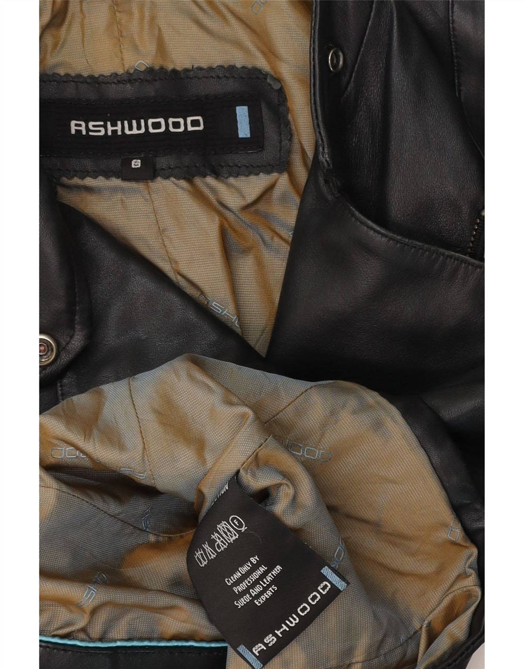 Giacca da motociclista in pelle da donna ASHWOOD UK 8 piccola in pelle nera