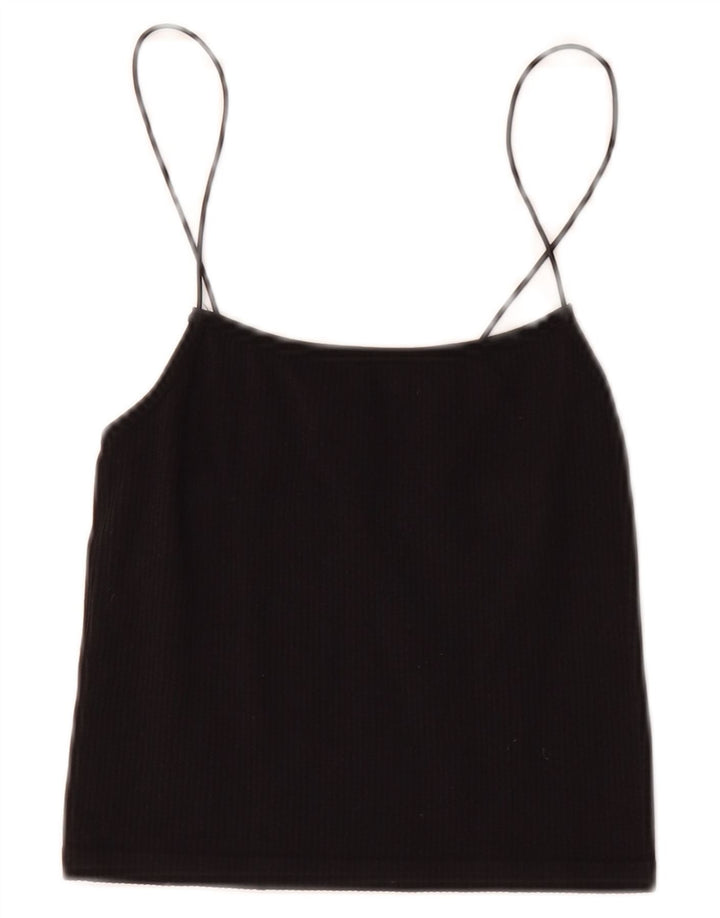 Top corto da donna Zara UK 6 XS nero