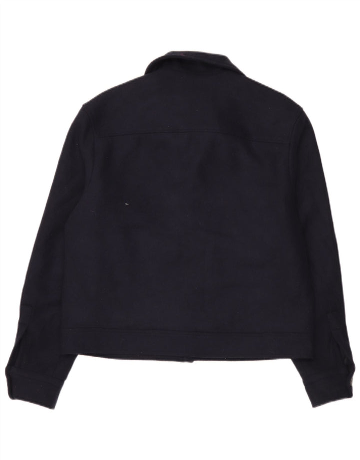 Giubbotto bomber da uomo Zara UK 38 medio in lana blu navy