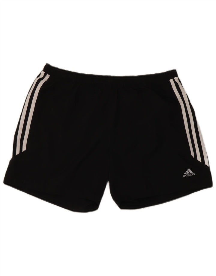 Pantaloncini sportivi Adidas Climalite da donna UK 10 piccoli poliestere nero