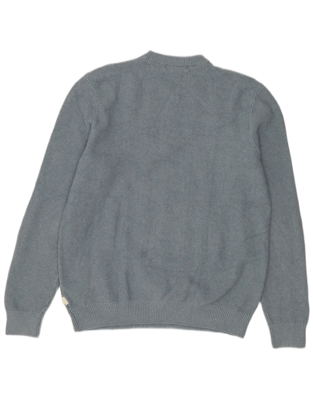 Maglione maglione girocollo da uomo Marks & Spencer blu medio poliestere