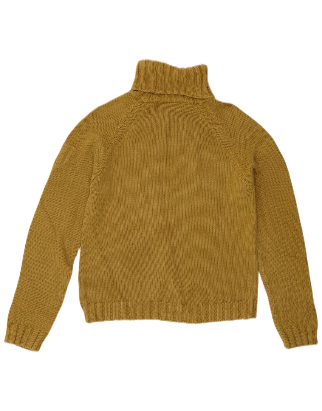 Maglione maglione a collo alto da donna Zara UK 14 grande giallo