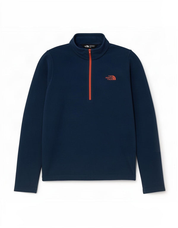 Maglione in pile da donna con collo e zip The North Face UK 14 medio blu navy