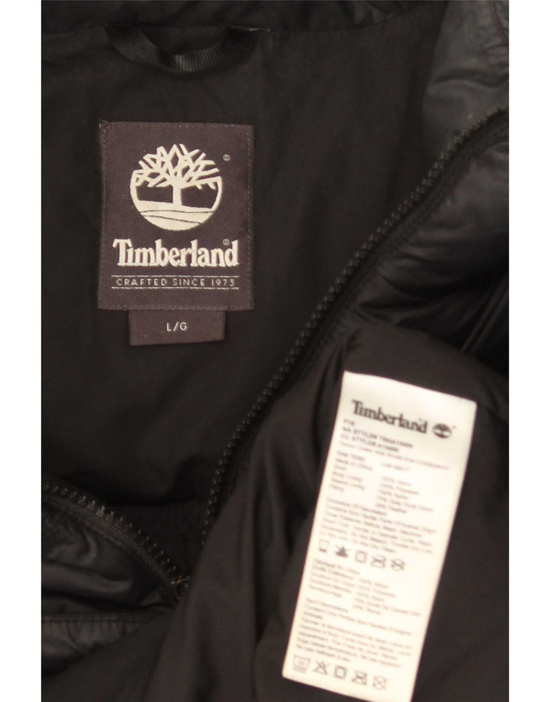 Giacca imbottita da uomo Timberland UK 40 Large in nylon nero