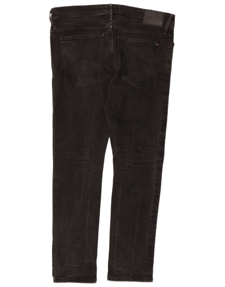 TOMMY HILFIGER Jeans skinny da uomo W38 L32 cotone nero