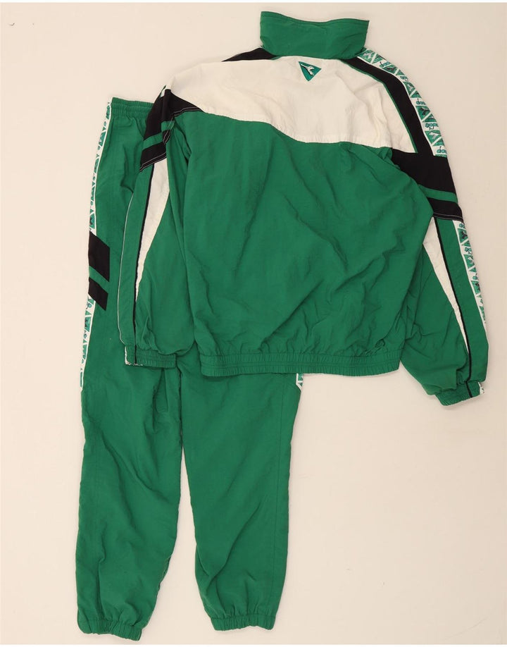 Tuta intera da uomo Diadora Graphic, poliammide color block verde medio
