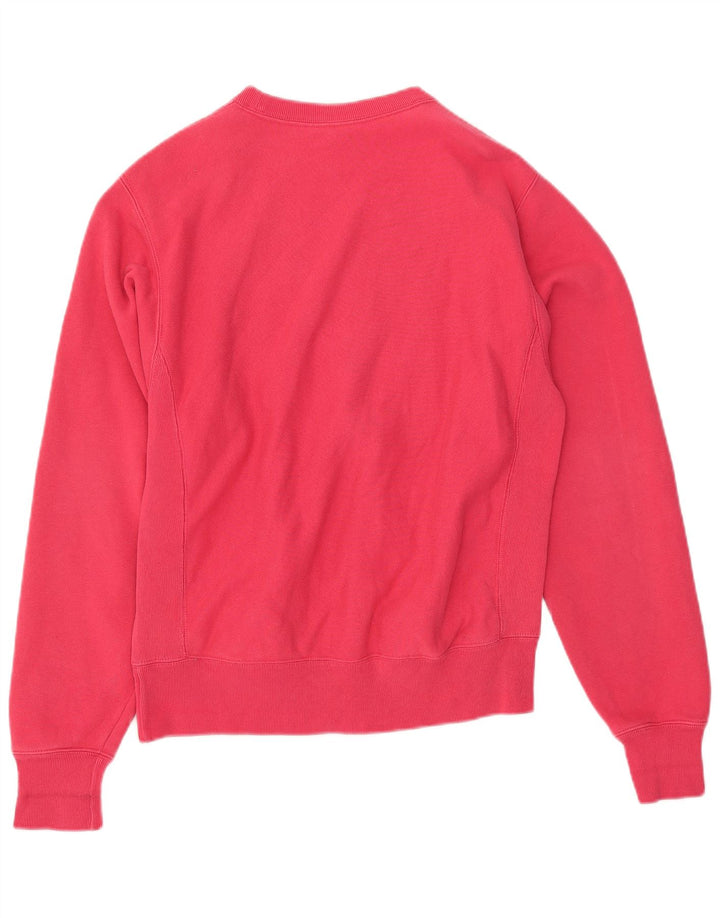 Felpa oversize da donna Champion, maglione UK 10, piccolo cotone rosa