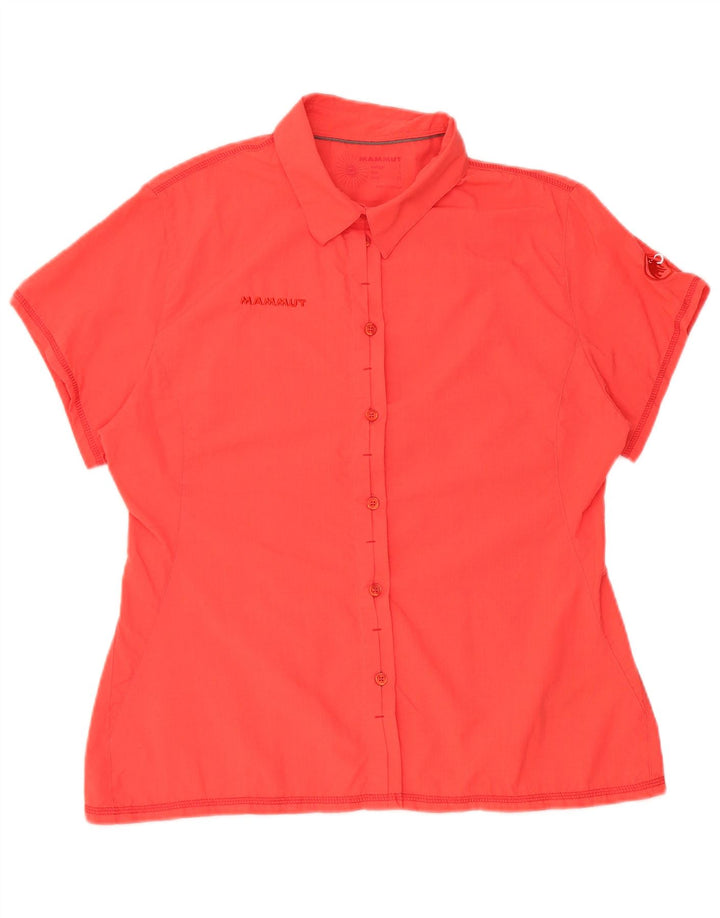 Maglia a maniche corte grafica da donna Mammut UK 14 Large Rosso Poliammide