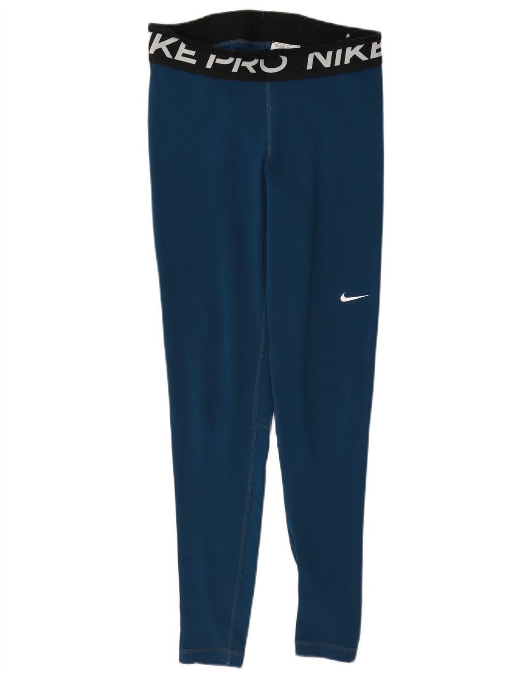 Leggings grafici Nike Dri Fit da donna UK 10 Small Blu Colourblock in poliestere