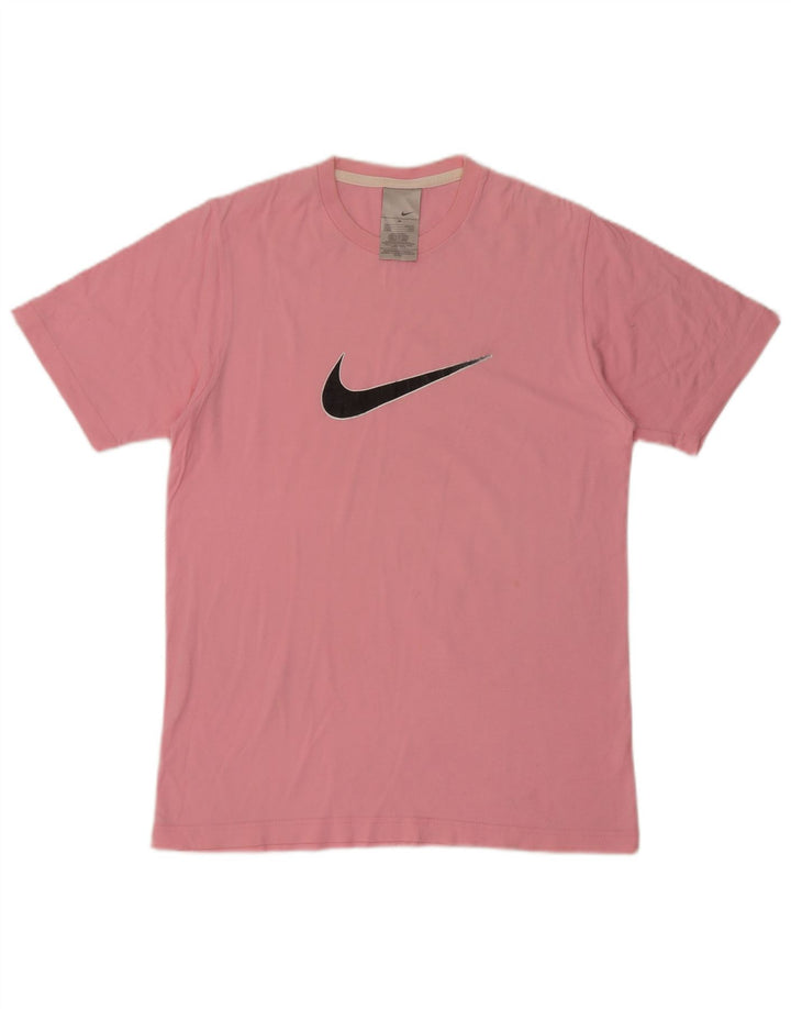 T-shirt grafica da uomo Nike Top in cotone rosa medio