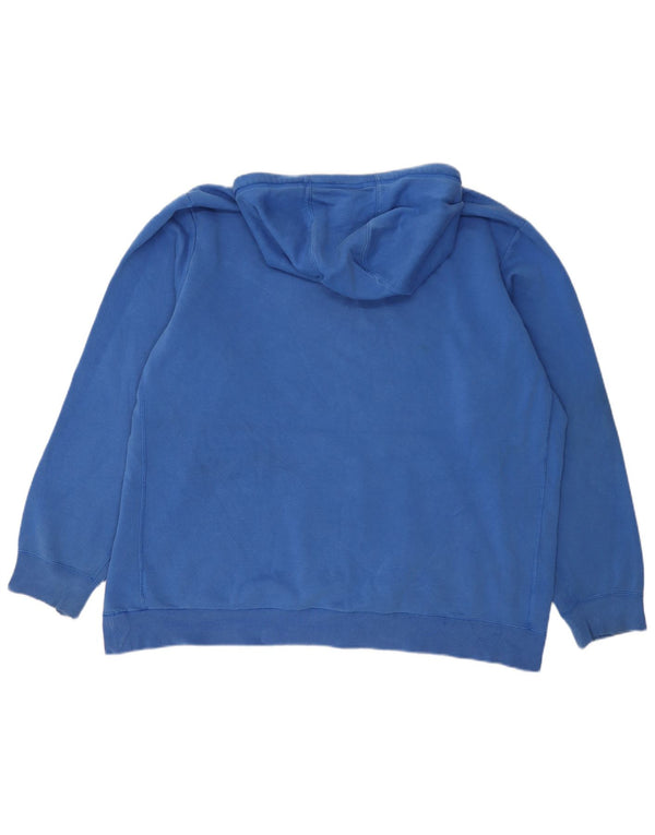 Felpa con cappuccio da uomo Adidas 2XL cotone blu