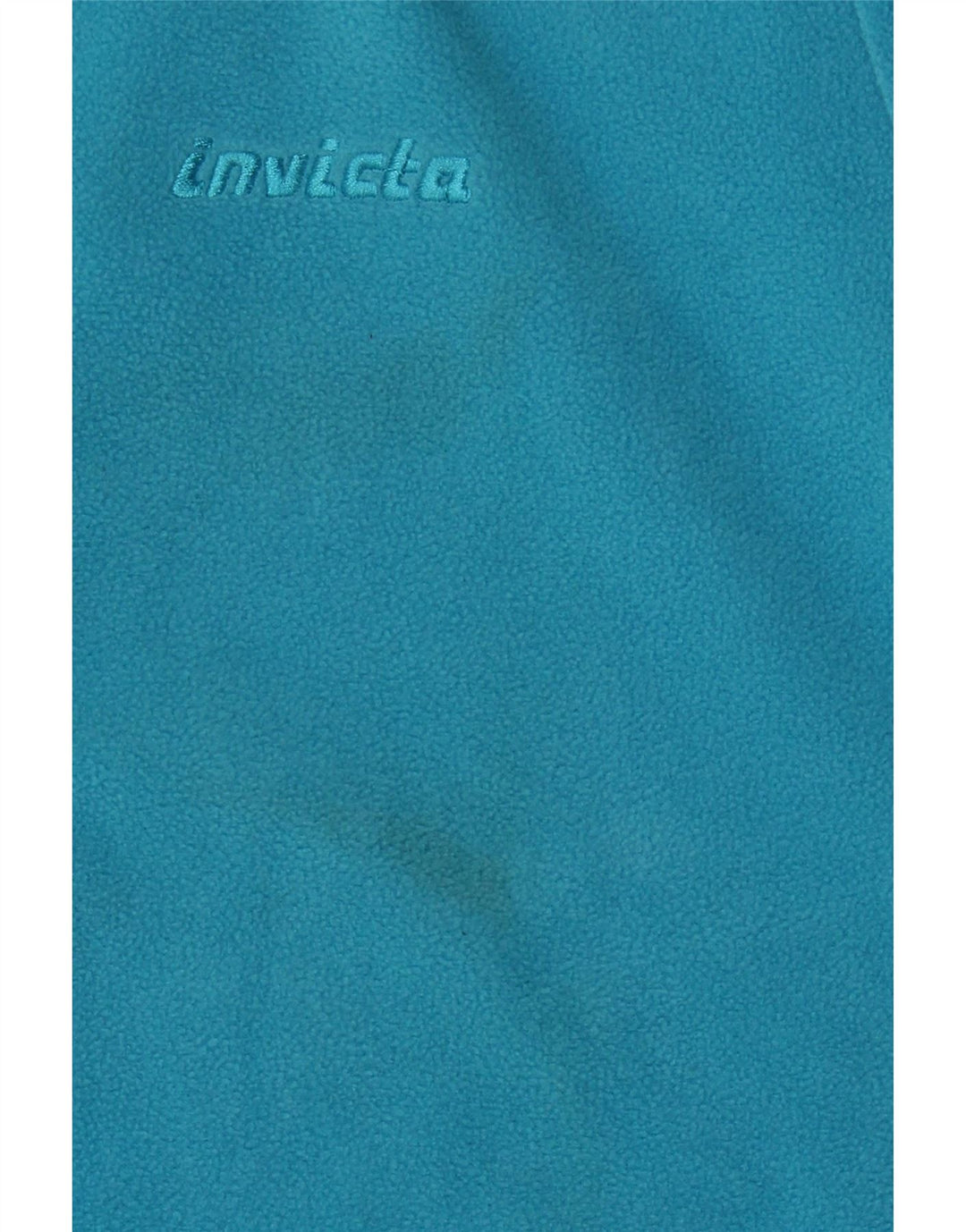 INVICTA Mens Zip Neck Fleece Jumper Large Turquoise Polyester Vintage Invicta and Second-Hand Invicta from Messina Hembry 