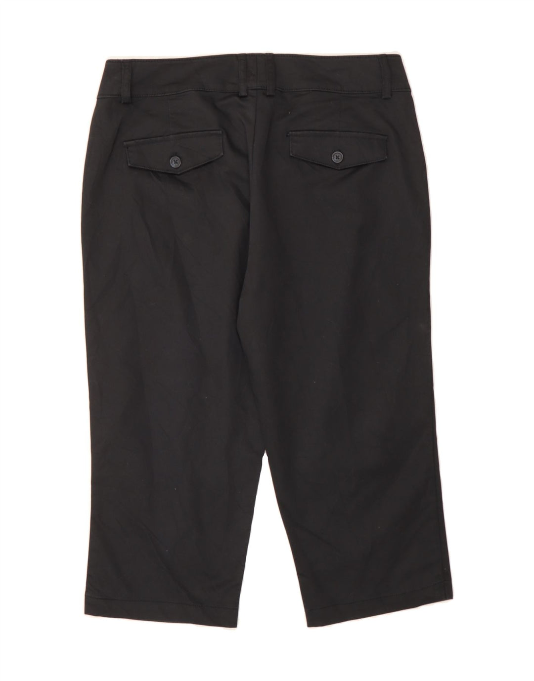 DOCKERS Womens Straight Capri Trousers W32 L19 Black Vintage Dockers and Second-Hand Dockers from Messina Hembry 