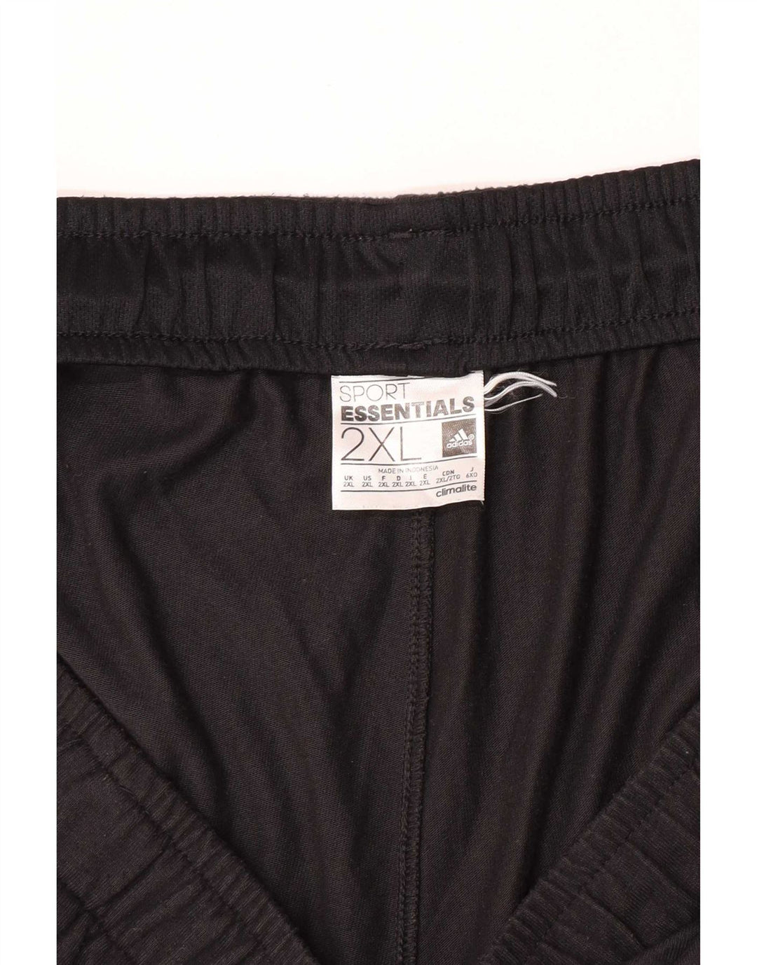 Pantaloncini sportivi regolari da uomo Adidas 2XL neri
