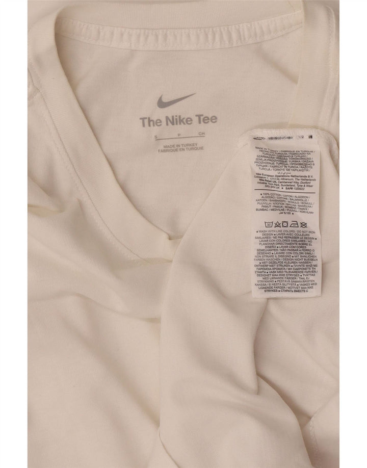 T-shirt Nike da uomo Top Small in cotone bianco