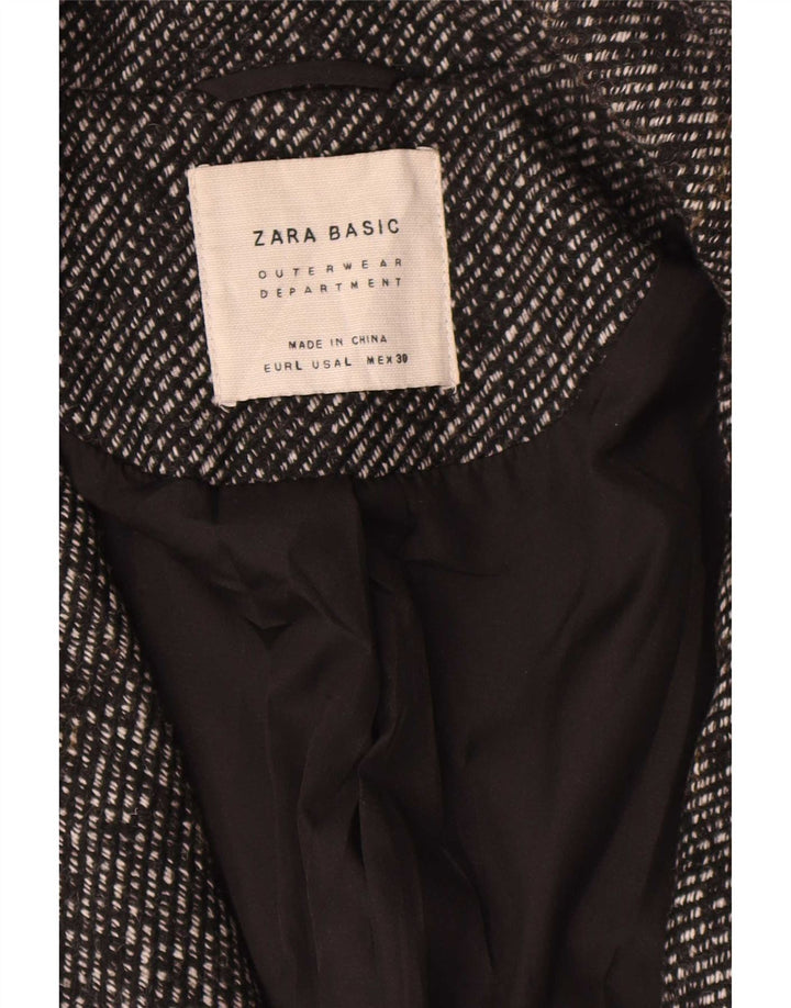 Cappotto Zara da donna UK 16 grande in lana grigia