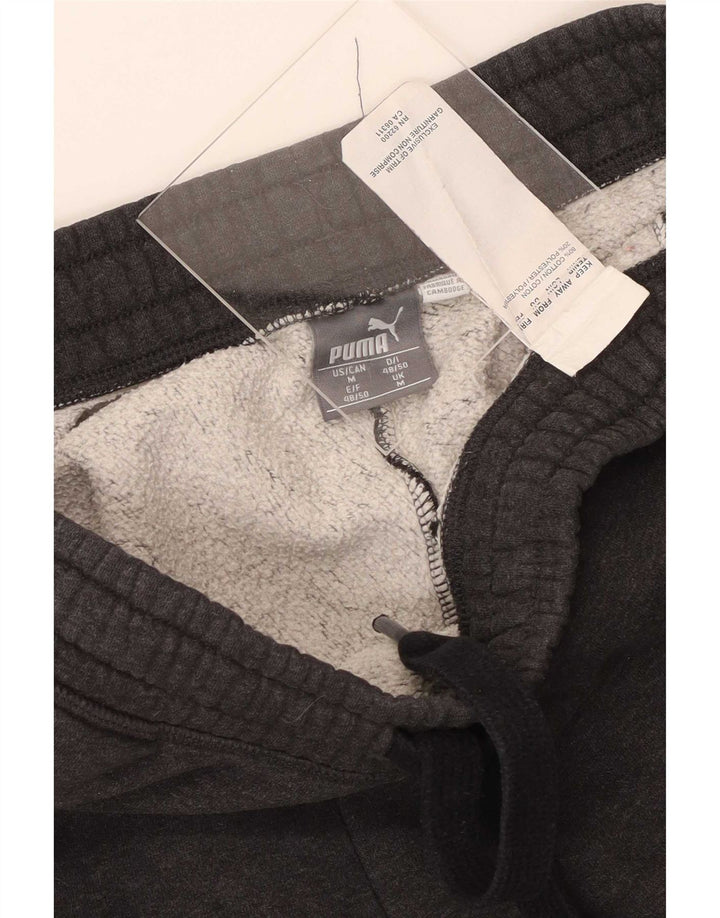 Pantaloni da tuta da uomo Puma in cotone grigio medio