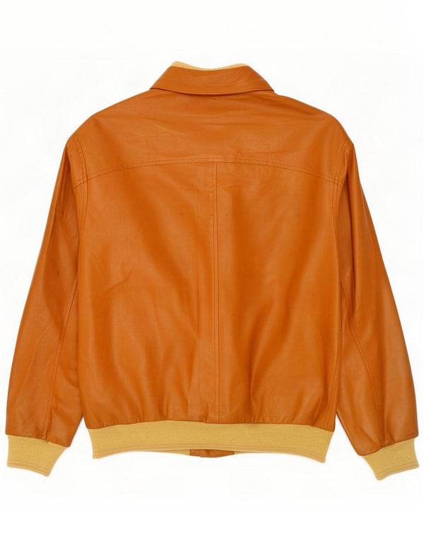 Bocodo Giubbotto bomber da uomo in ecopelle IT 54 2XL Marrone PVC