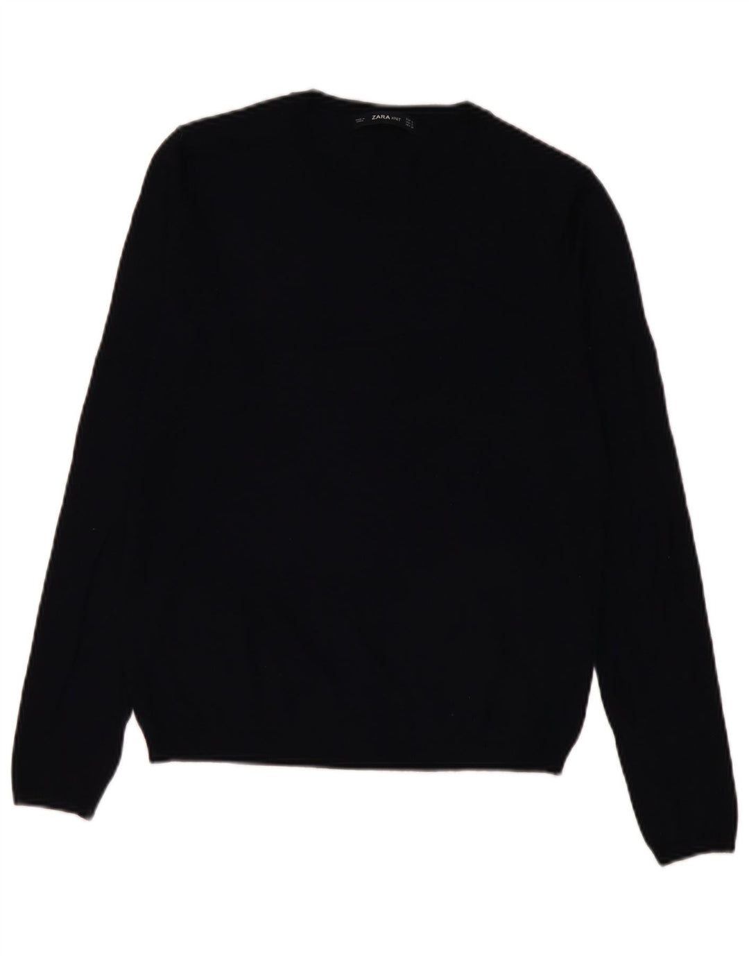Maglione maglione girocollo da donna Zara UK 10 piccolo nero