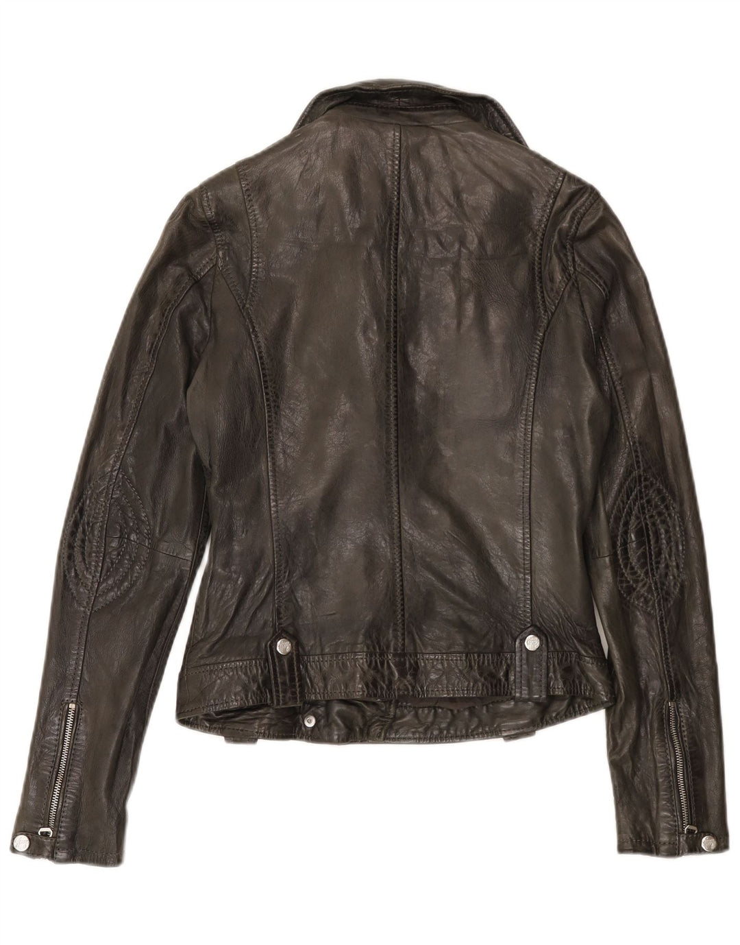 Giacca da motociclista in pelle da donna Gipsy UK 6 XS Nera