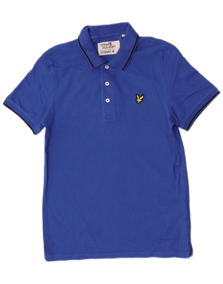 Polo da uomo Lyle & Scott piccola in cotone blu