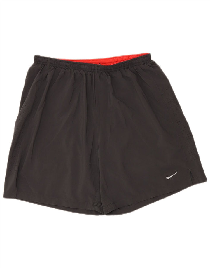 Pantaloncini sportivi Nike Dri Fit da uomo, grandi, in poliestere nero
