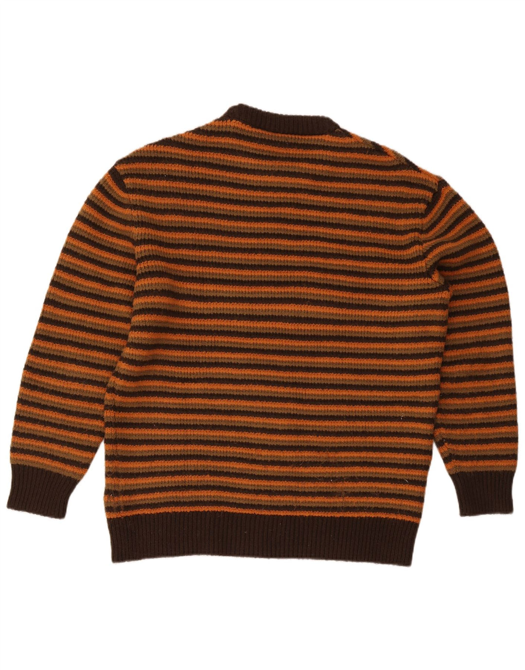 Maglione maglione girocollo da uomo Zara XL a righe marroni