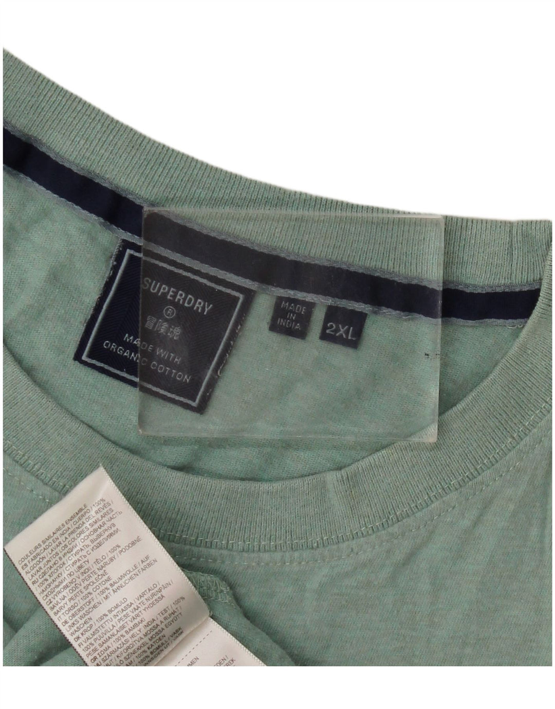 T-shirt da uomo Superdry Top 2XL in cotone verde
