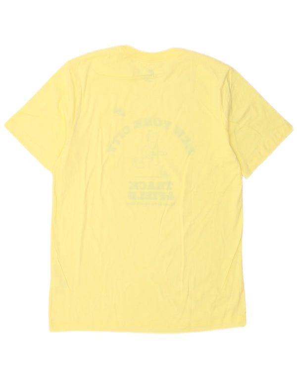 T-shirt grafica da uomo Nike Top in cotone giallo medio