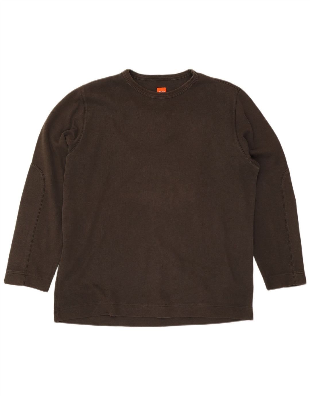 Top Hugo Boss da uomo a maniche lunghe 2XL cotone kaki