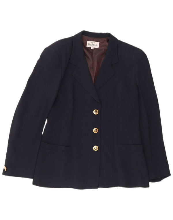 Giacca Blazer a 3 Bottoni Donna Renato Balestra IT 48 XL Acetato Blu Navy