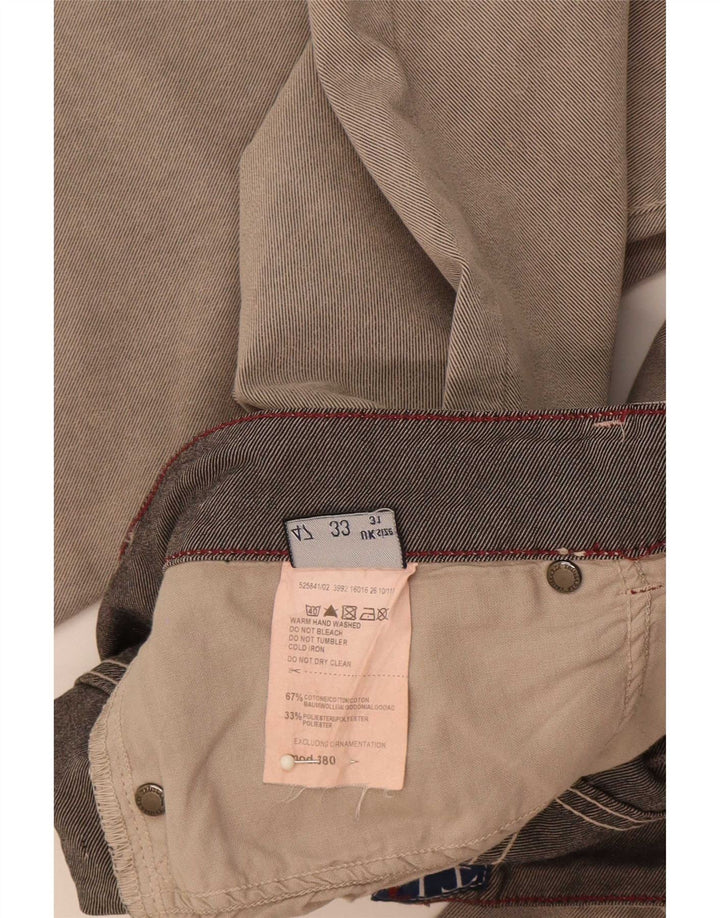 Jeans Straight Uomo Trussardi W31 L33 Cotone Grigio