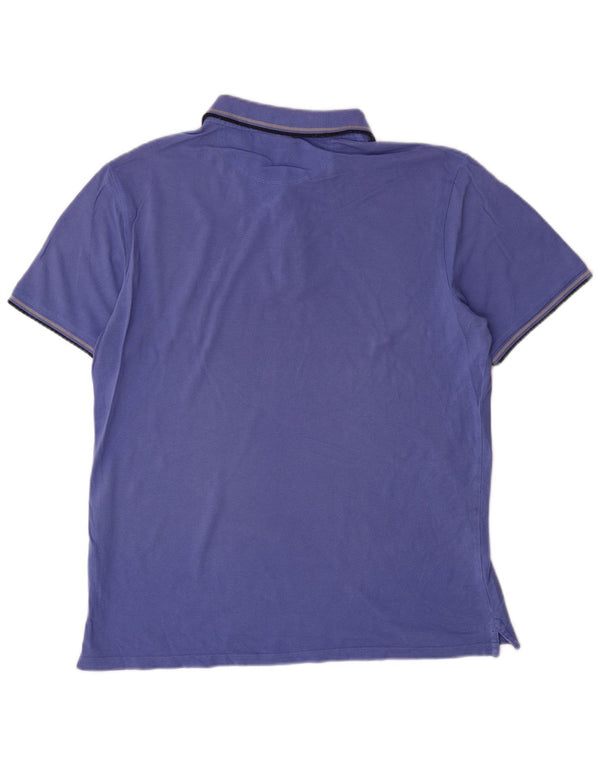 Polo da uomo Champion Large in cotone blu