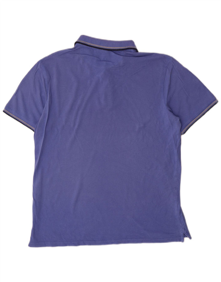 Polo da uomo Champion Large in cotone blu