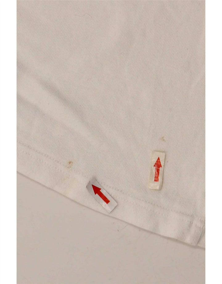 T-shirt grafica da uomo Vans Top in cotone color block bianco medio