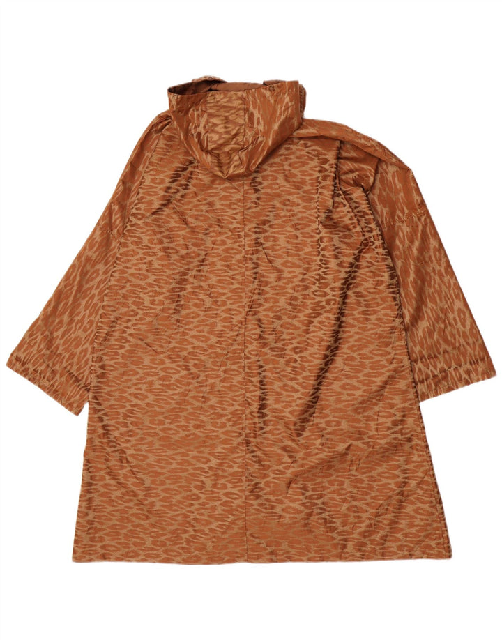 Soprabito lungo oversize da donna vintage UK 14 Marrone medio classico