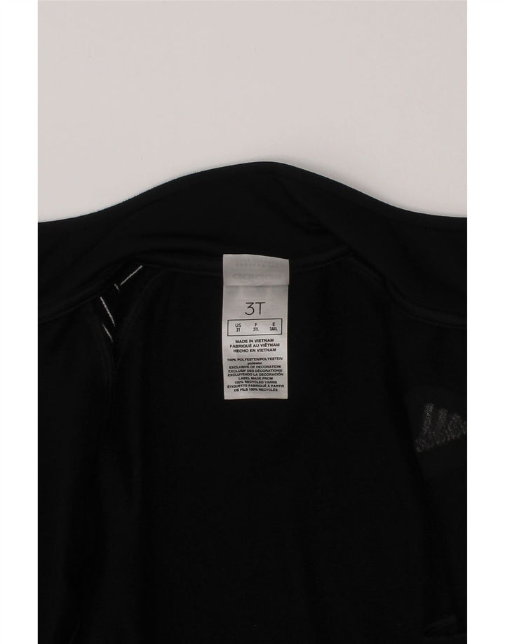Giacca Top della tuta da ragazzo Adidas 2-3 anni in poliestere nero