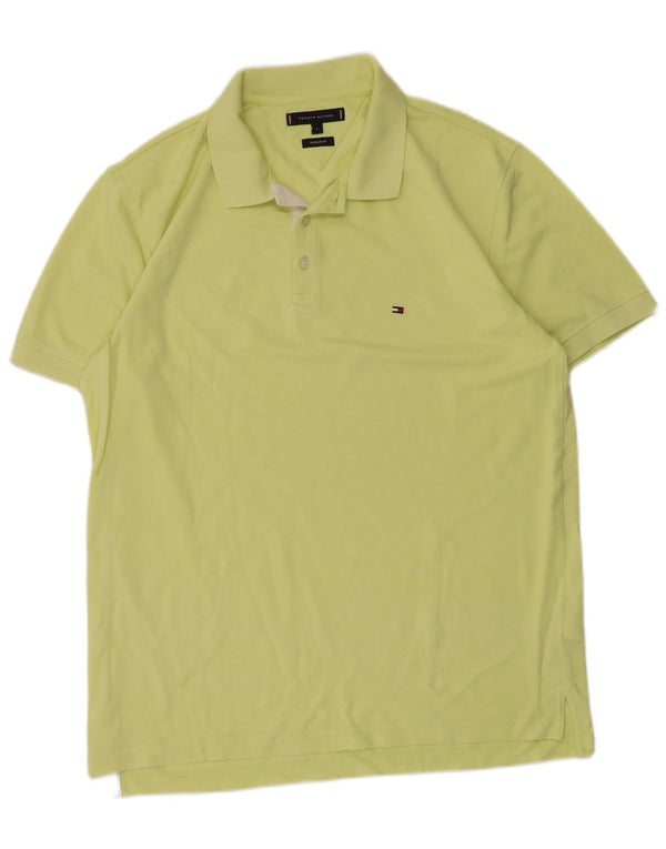 Polo da uomo Regular Fit Tommy Hilfiger Large in cotone verde