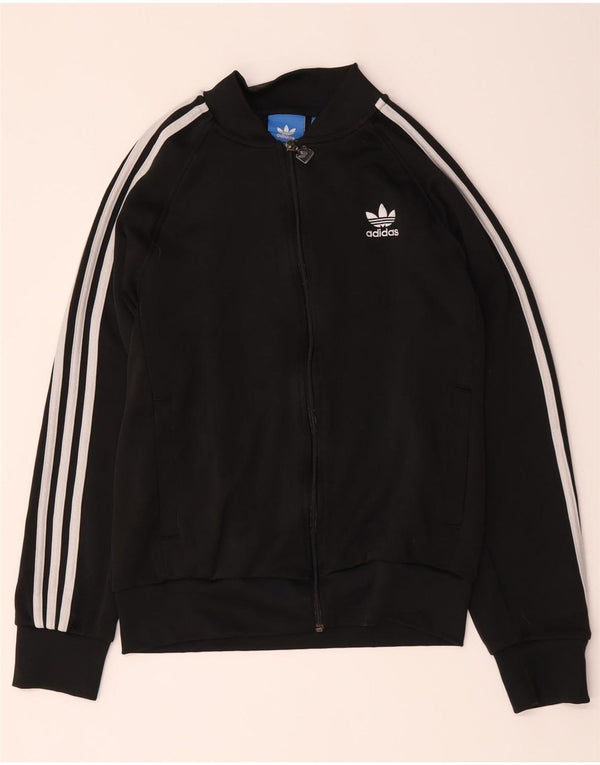 Adidas Mens Tracksuit Top Jacket Medium Black Polyester