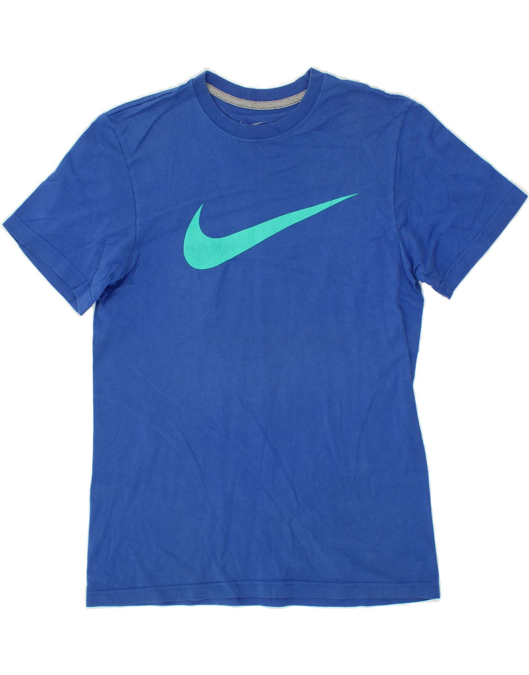 NIKE Mens Graphic T-Shirt Top Small Blue Cotton Vintage Nike and Second-Hand Nike from Messina Hembry 
