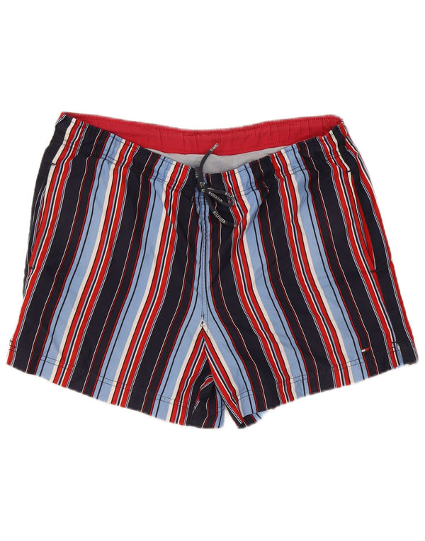 Pantaloncini da bagno da uomo Tommy Hilfiger medi a righe multicolori