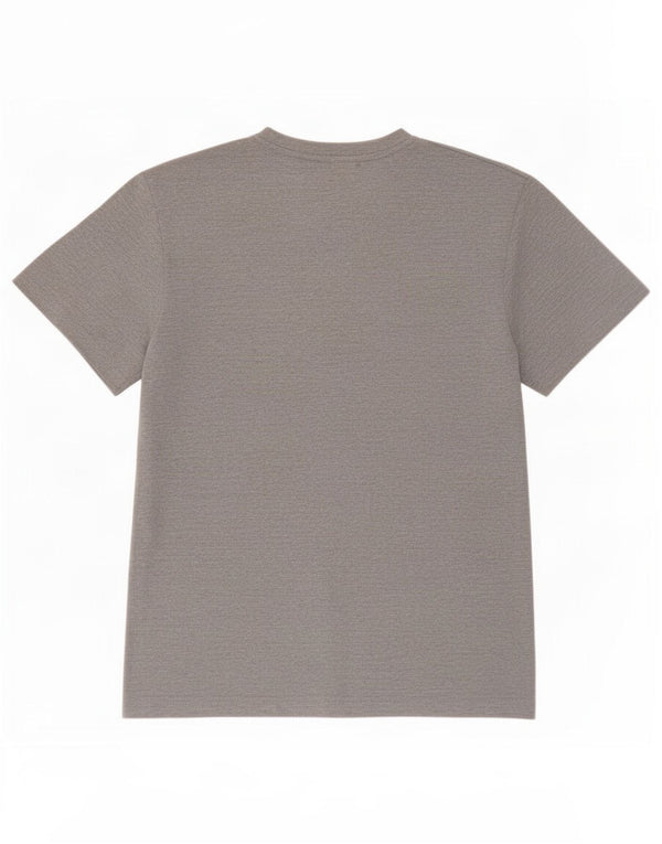 T-shirt da uomo Lotto Top in cotone mélange grigio medio