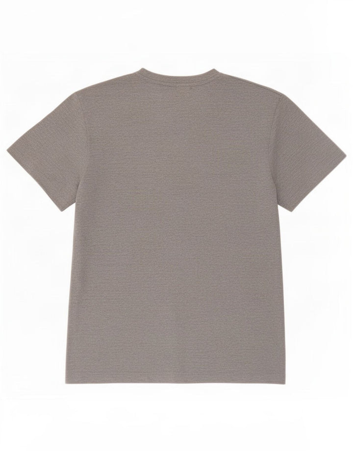 T-shirt da uomo Lotto Top in cotone mélange grigio medio